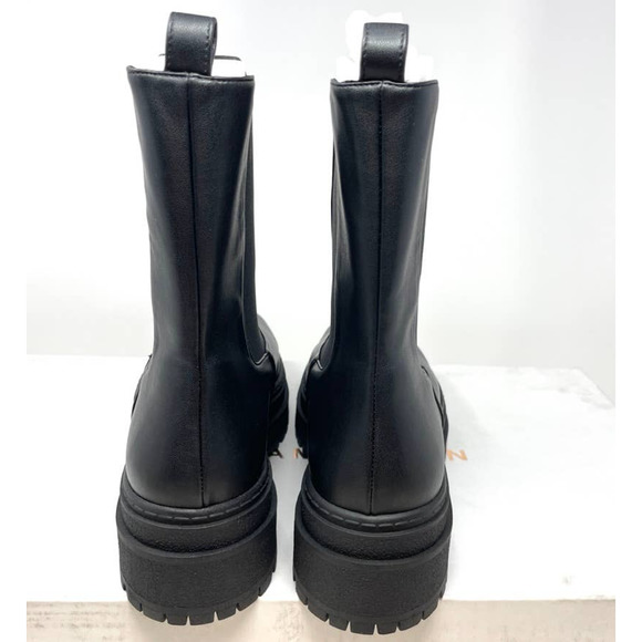 Good American Chelsea Lug Sole Combat Boots In Black Size 13 New - Picture 6 of 9
